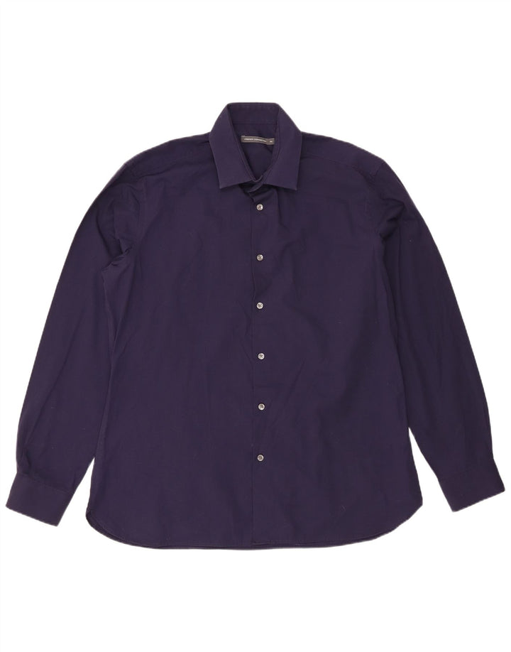 Camicia da uomo French Connection XL in cotone blu navy