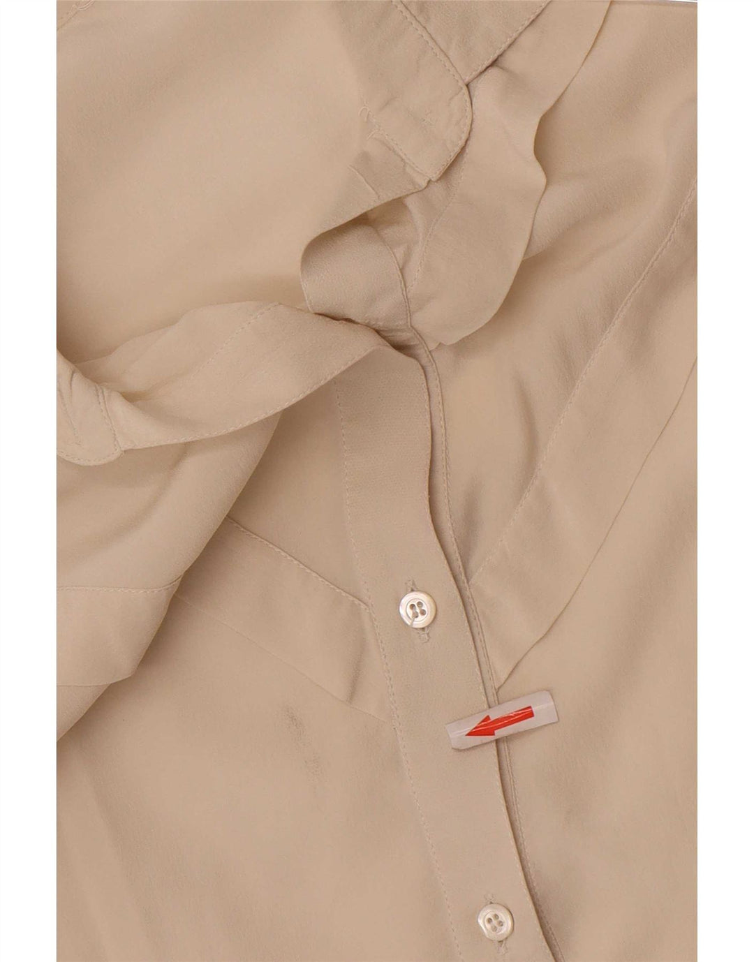 Camicetta camicia vintage da donna IT 40 piccola bianco sporco