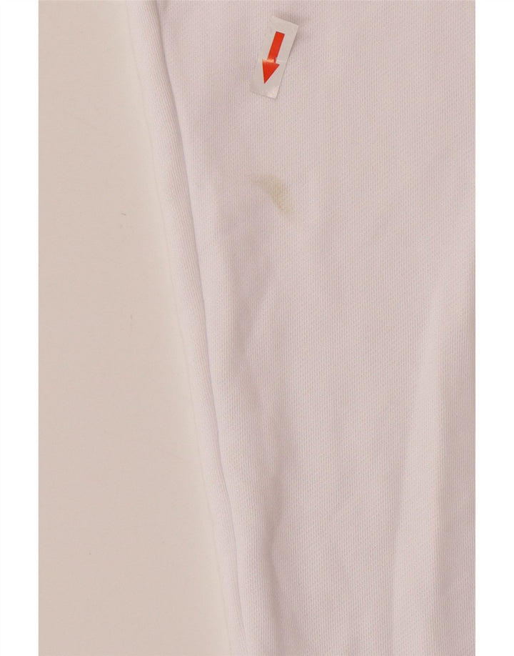 Pantaloni da tuta Adidas Aeroready da uomo in poliestere bianco medio
