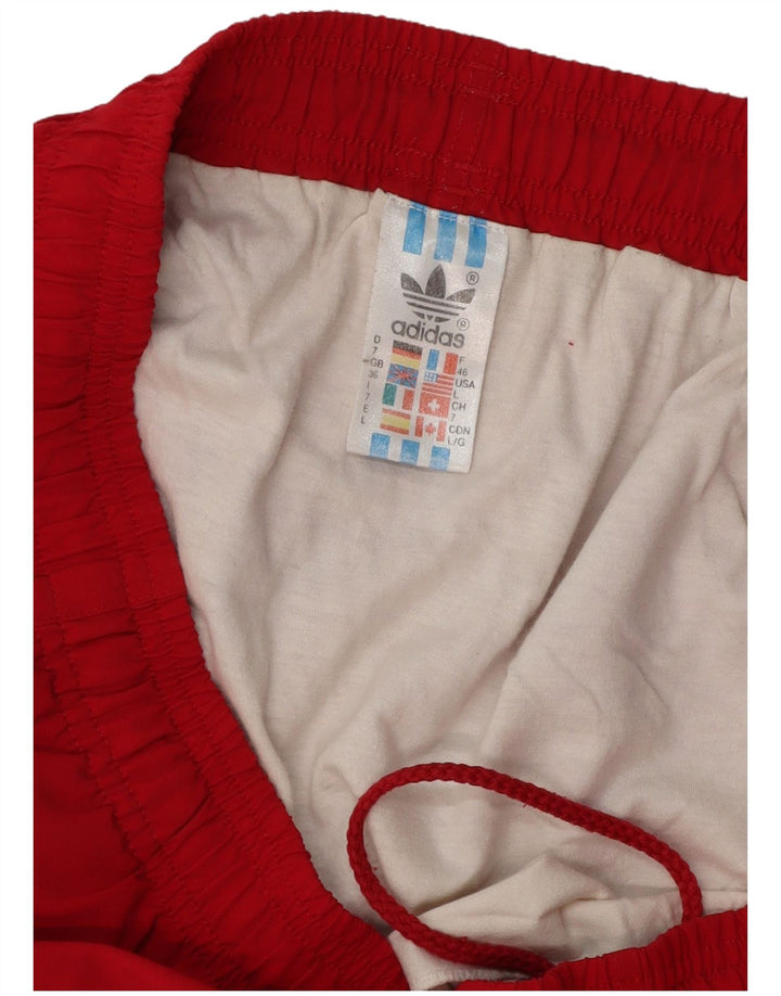 Pantaloncini sportivi Adidas da uomo grandi in poliestere rosso