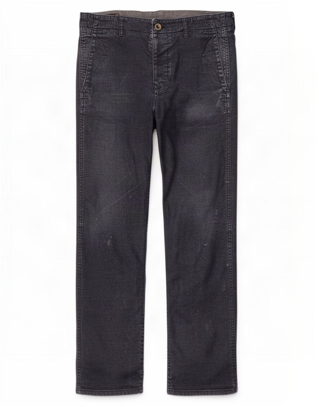 Jeans dritti invecchiati da uomo Marlboro Classics W36 L32 cotone blu navy