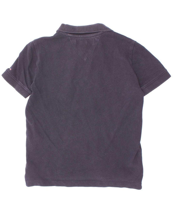 Polo Tommy Hilfiger da bambino 6-7 anni in cotone blu navy