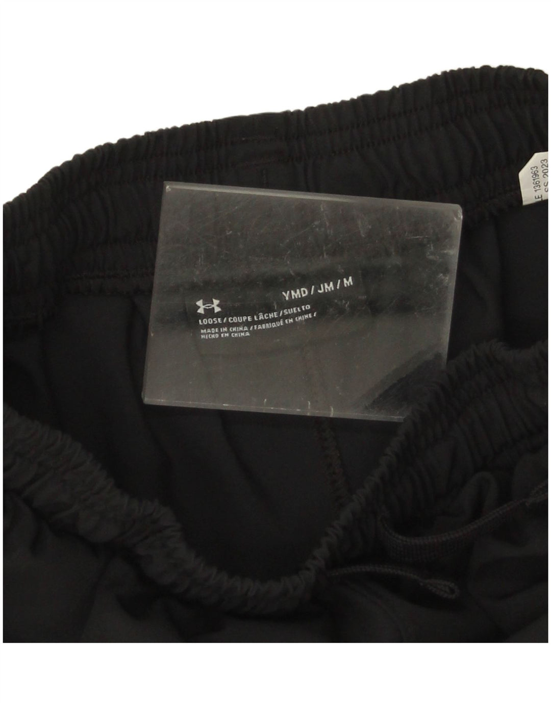 Pantaloncini sportivi Under Armour da ragazzo 9-10 anni medio poliestere nero