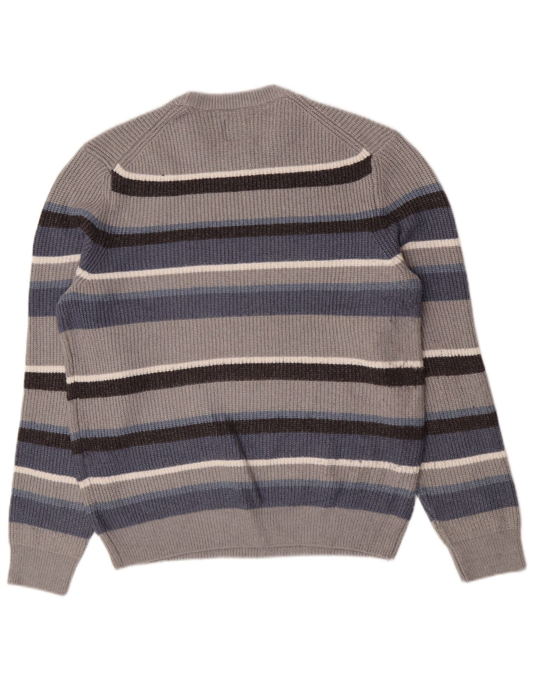 Marks & Spencer Maglione girocollo da uomo a righe grandi multicolori