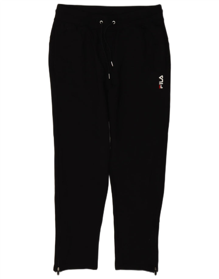 Pantaloni da tuta da uomo Fila in cotone nero medio