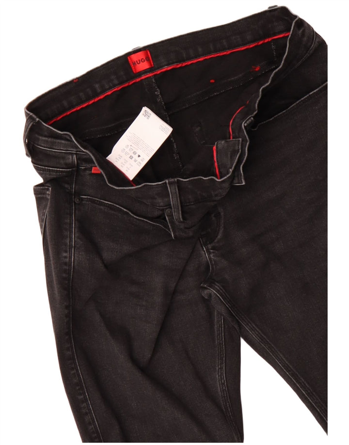 Jeans slim da uomo HUGO BOSS W34 L32 cotone nero