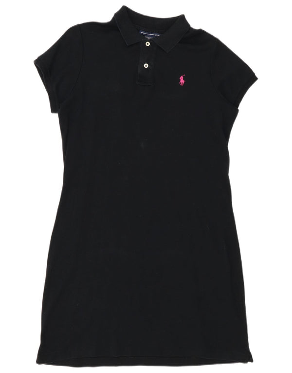 Abito polo da donna Ralph Lauren UK 16 grande cotone nero