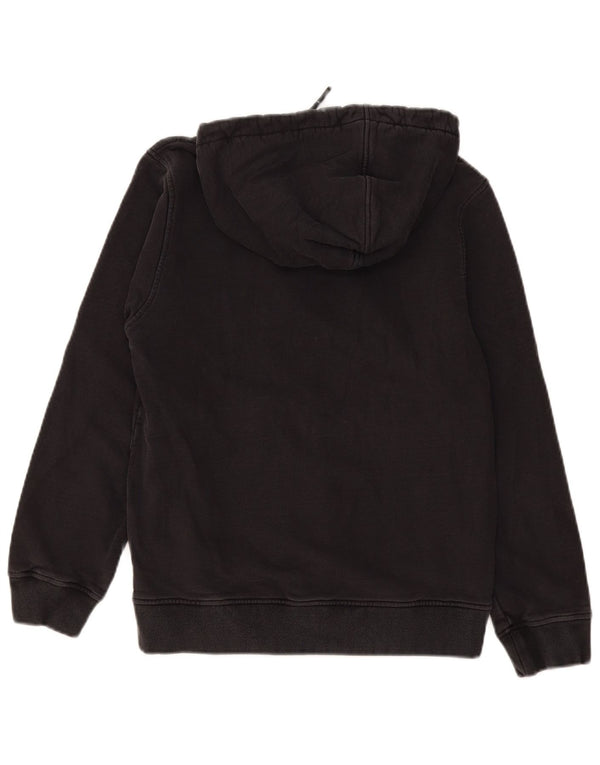 Maglione con cappuccio e zip da uomo K-Way in cotone nero medio