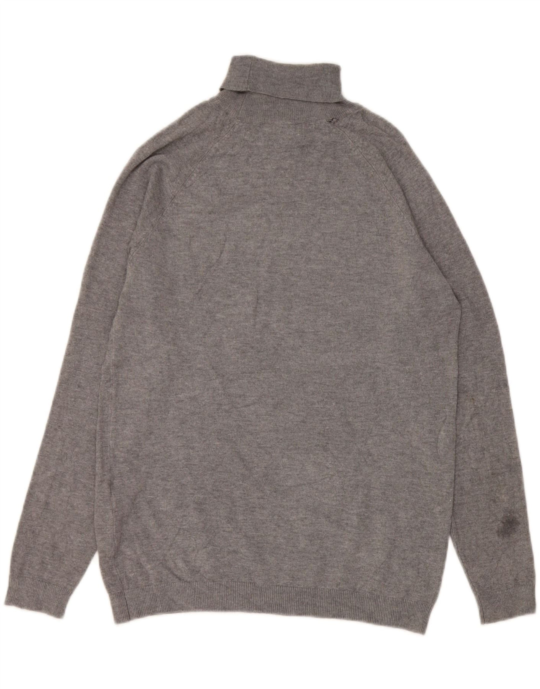 Maglione Zara da uomo a collo alto in viscosa grigio medio