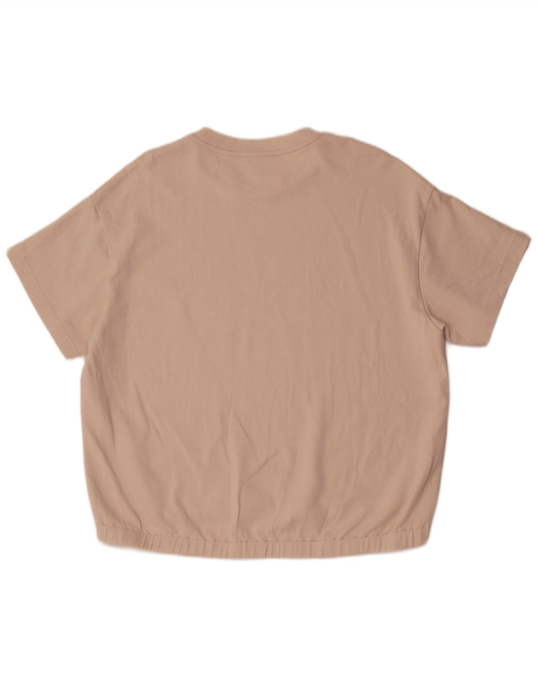 T-shirt da donna Massimo Dutti Top UK 16 grande cotone beige