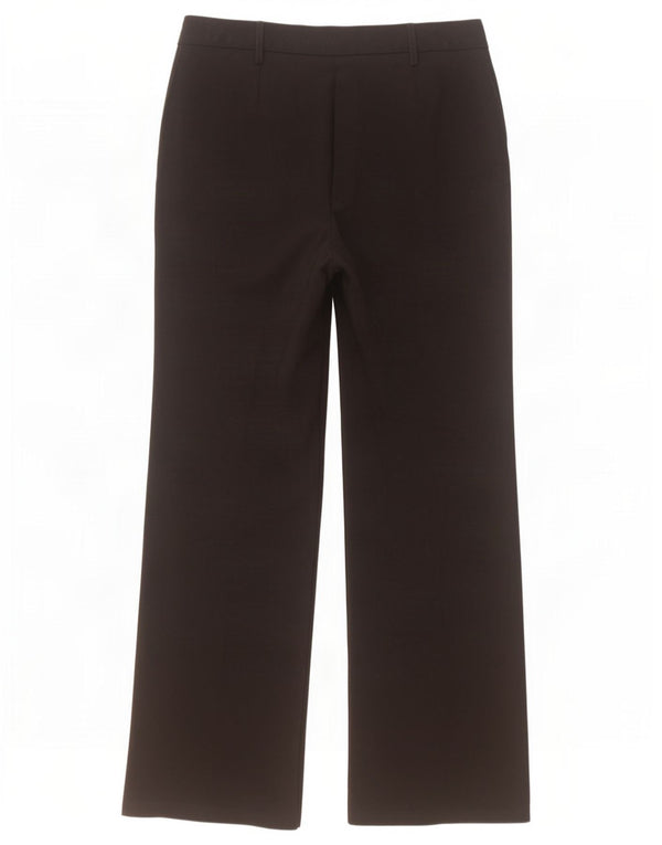 Pantaloni da abito bootcut da donna Marks & Spencer UK 12 Medium W32 L30 Nero