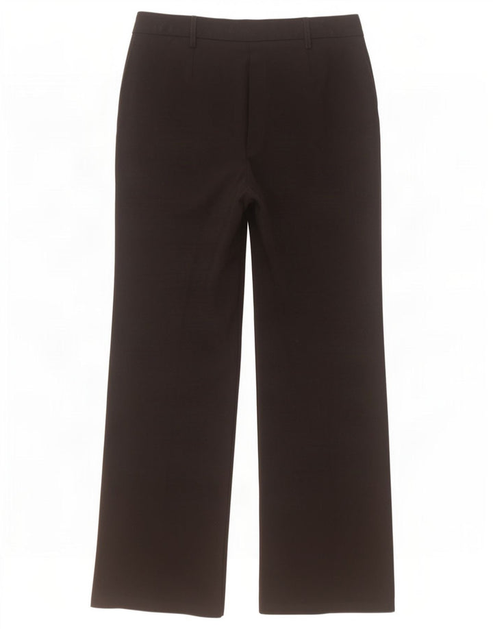 Pantaloni da abito bootcut da donna Marks & Spencer UK 12 Medium W32 L30 Nero