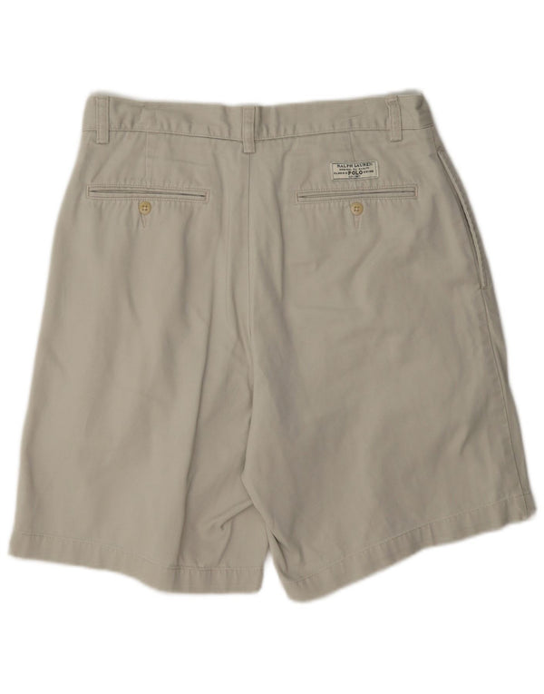 Pantaloncini chino con pegging da uomo Polo Ralph Lauren W30 cotone beige medio