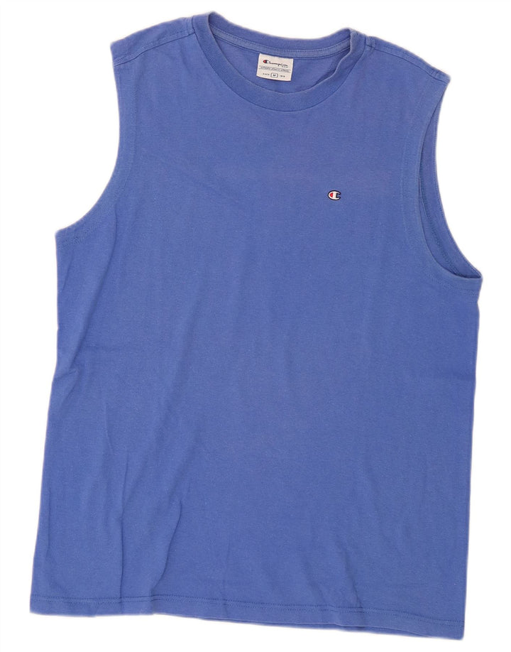 Canotta da uomo Champion in cotone blu medio
