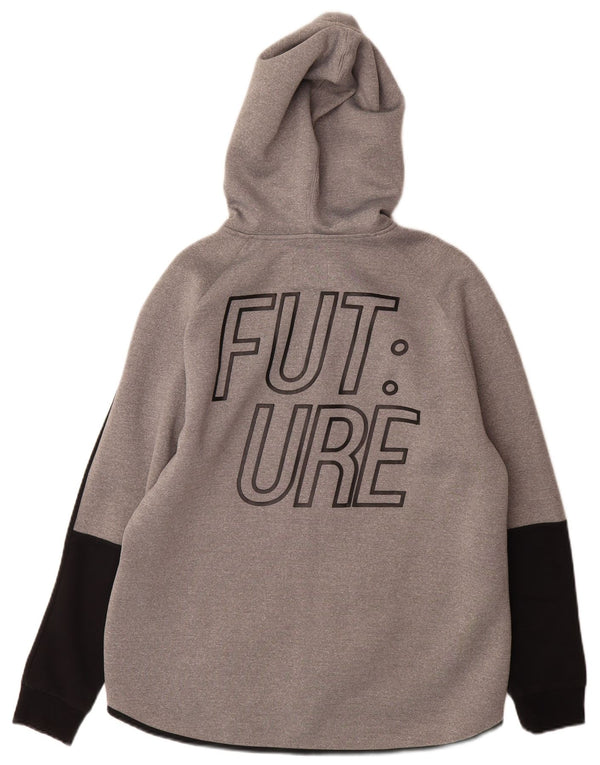 Felpa con cappuccio e zip grafica Zara per ragazzi 13-14 anni in poliestere mimetico grigio