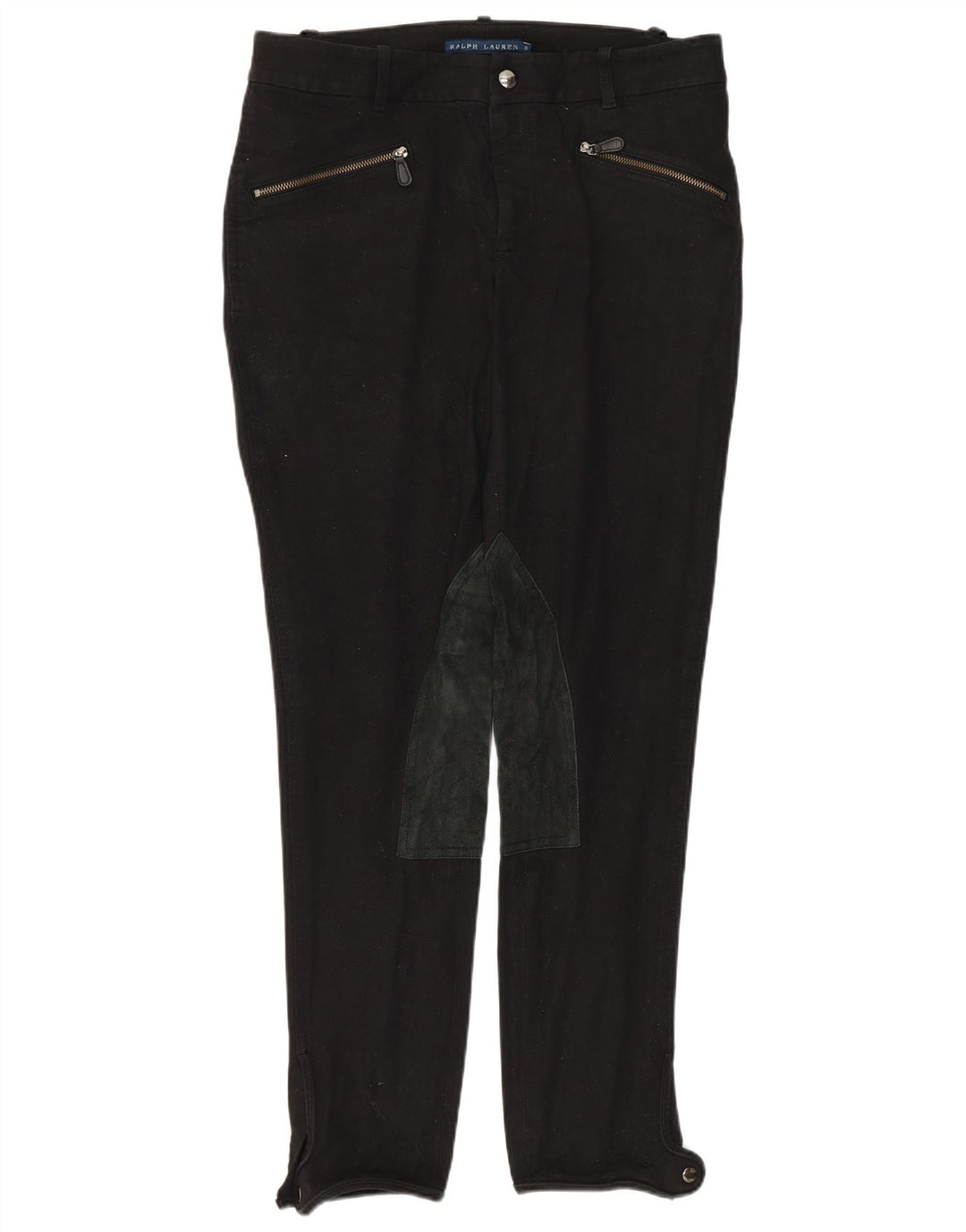 Pantaloni da equitazione slim da donna Ralph Lauren US 8 medi W30 L28 cotone nero