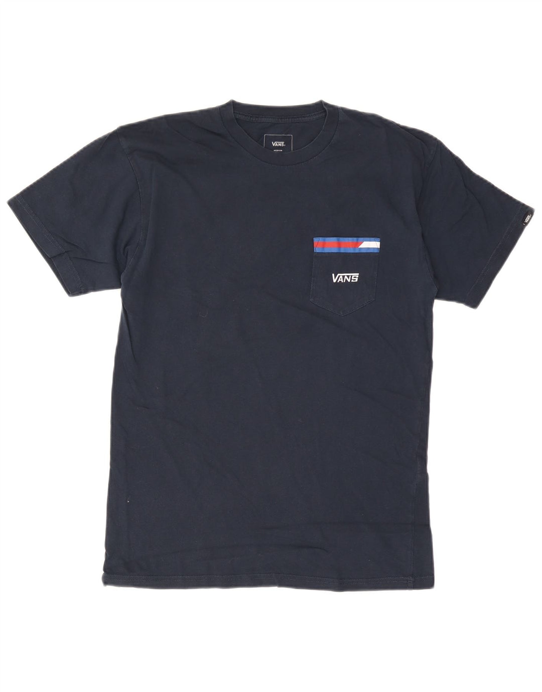 T-shirt da uomo con vestibilità classica VANS, maglietta media in cotone blu navy