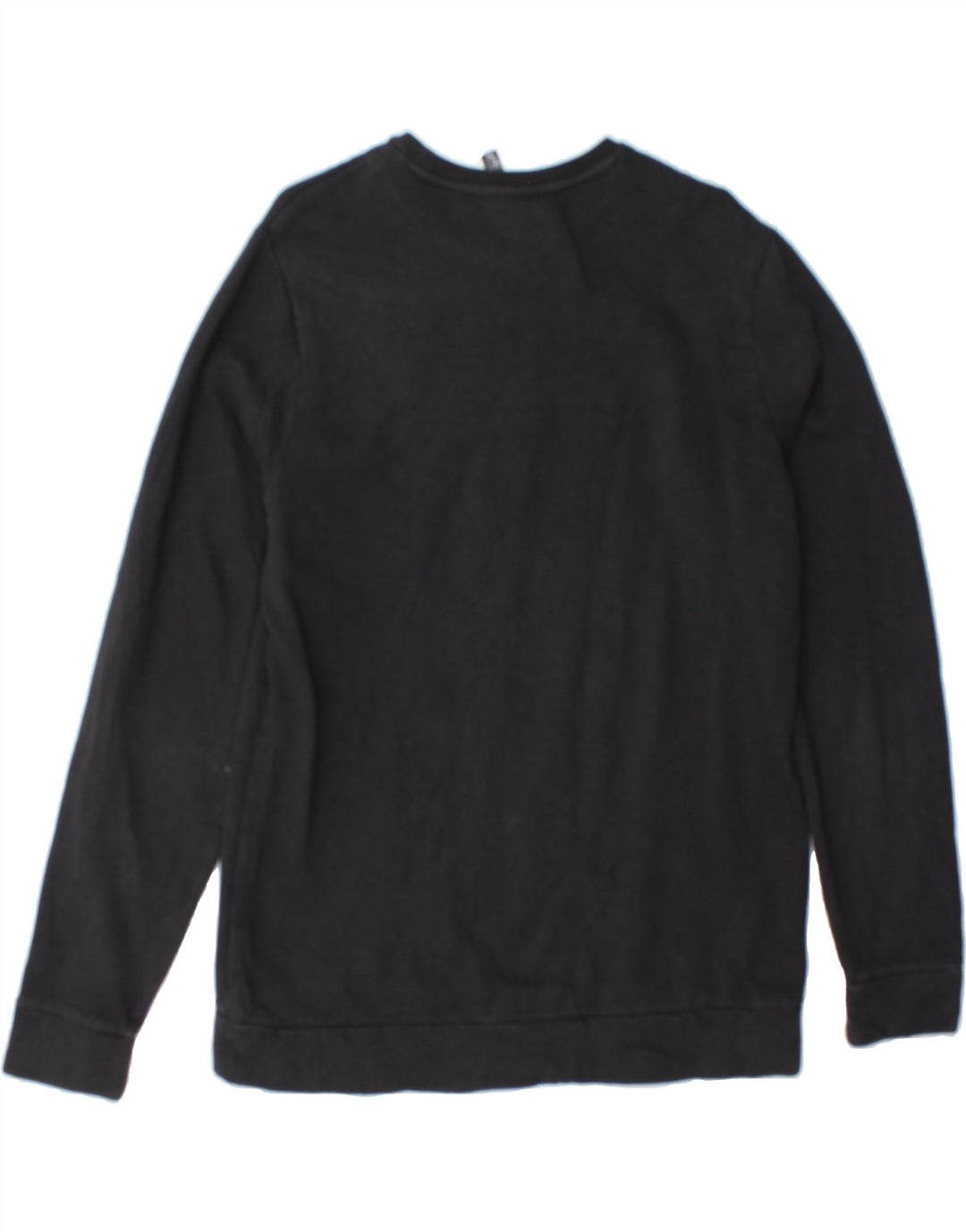 ADIDAS Mens Graphic Sweatshirt Jumper Large Black Vintage Adidas and Second-Hand Adidas from Messina Hembry 