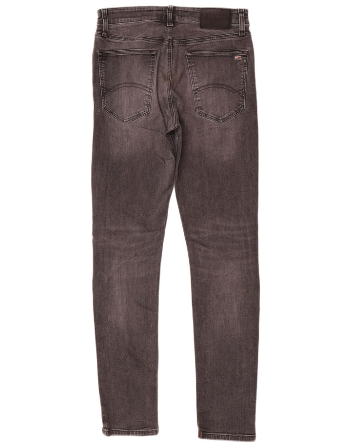 Jeans skinny da uomo Tommy Hilfiger W30 L32 cotone grigio