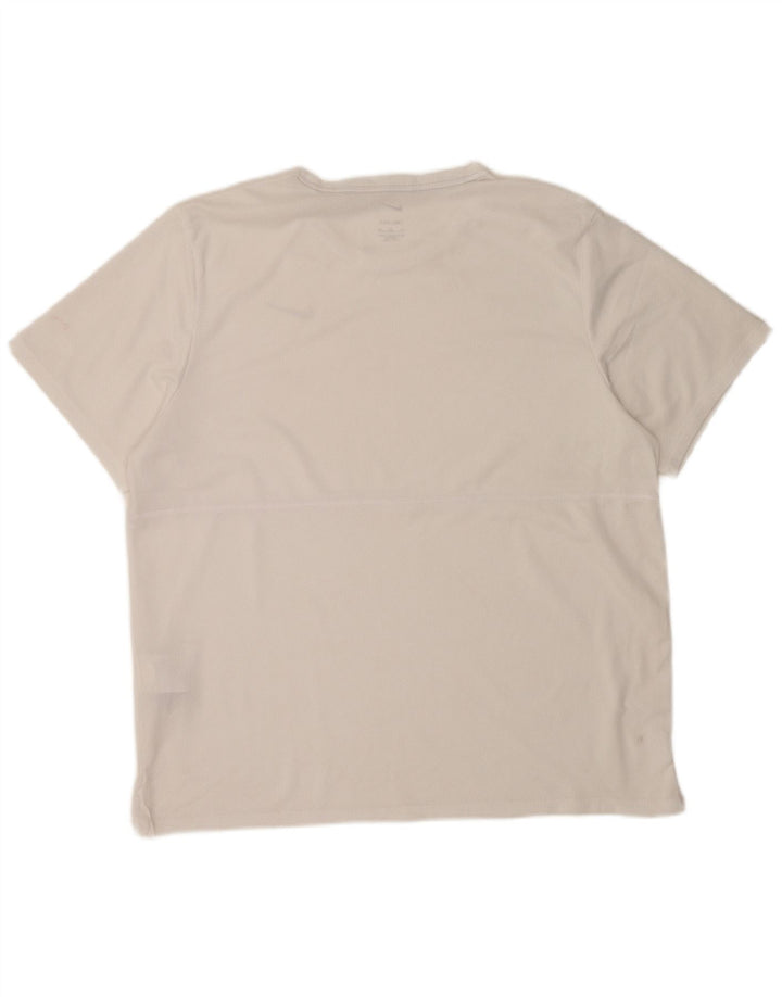 T-shirt da uomo Nike Dri Fit Top XL poliestere bianco