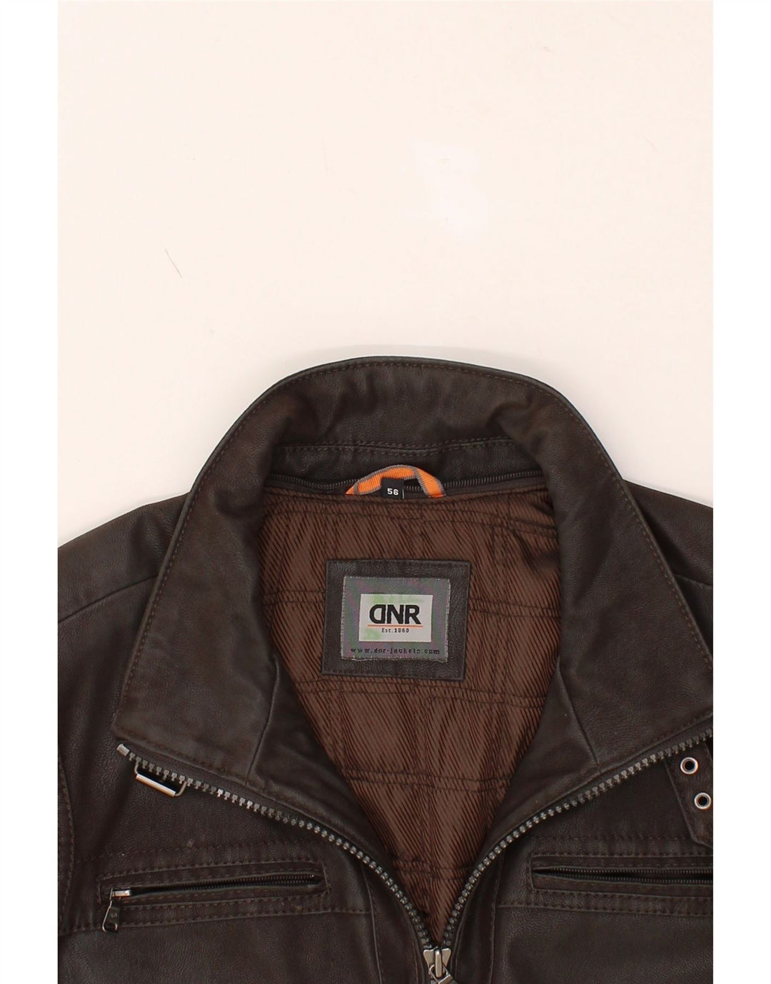 Giacca in pelle da uomo DNR IT 56 3XL Pelle marrone