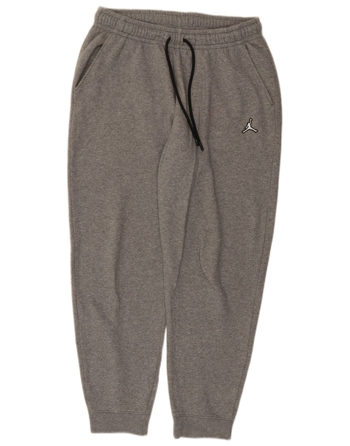 Pantaloni da tuta da uomo Jordan Joggers in cotone chiazzato grigio medio