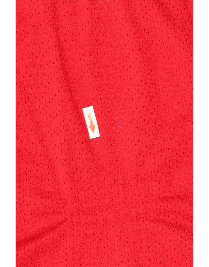 Maglia da ragazzo Russell Athletic, 14-15 anni, grande, rossa, in poliestere