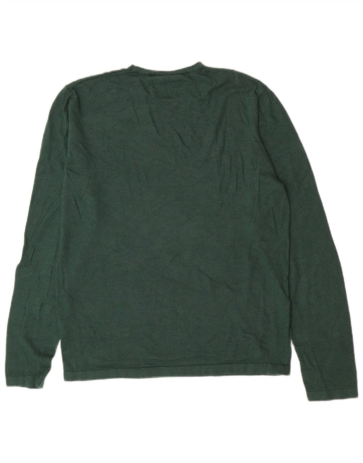 Maglione Kappa Uomo Girocollo XL Verde Poliammide