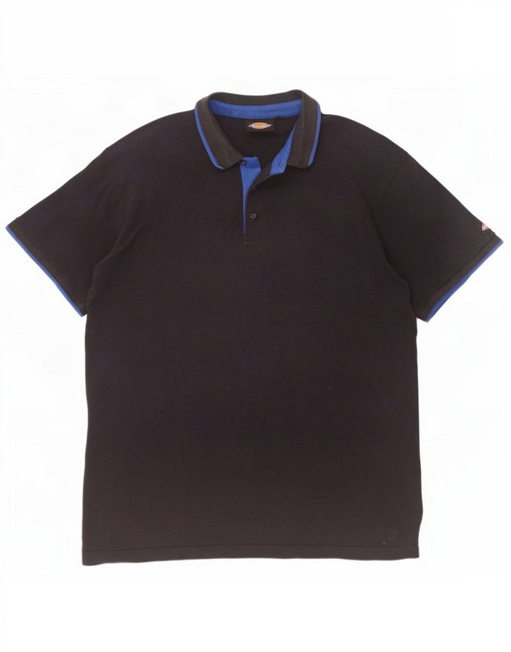 Polo da uomo Dickies 2XL in cotone nero