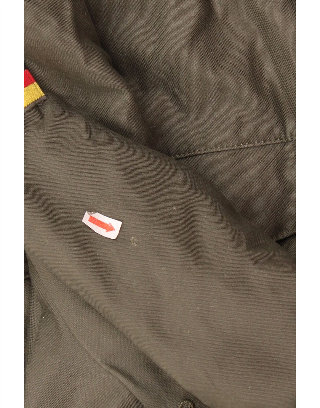 Giacca parka militare con cappuccio vintage da uomo UK 38 medio cachi