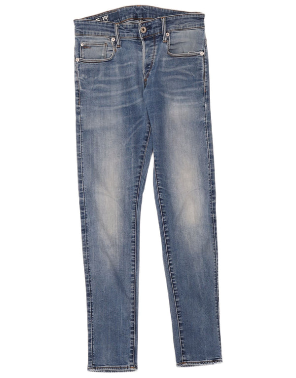 G-Star Mens Skinny Jeans W29 L30 Blue Polyester