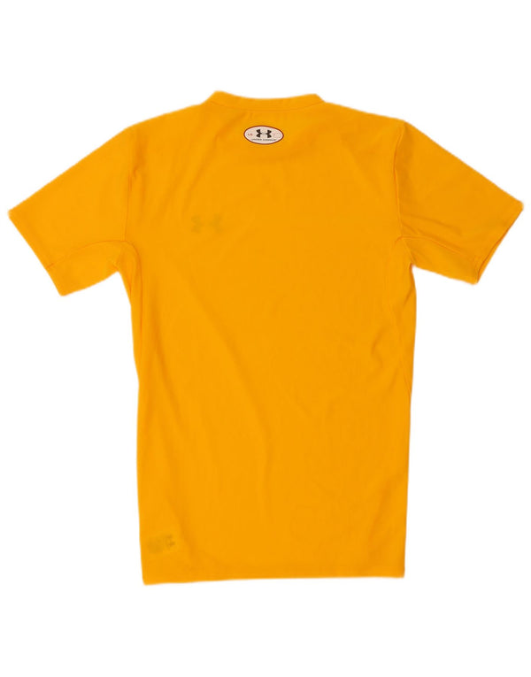 Maglietta Under Armour da uomo Heat Gear Top grande in poliestere giallo