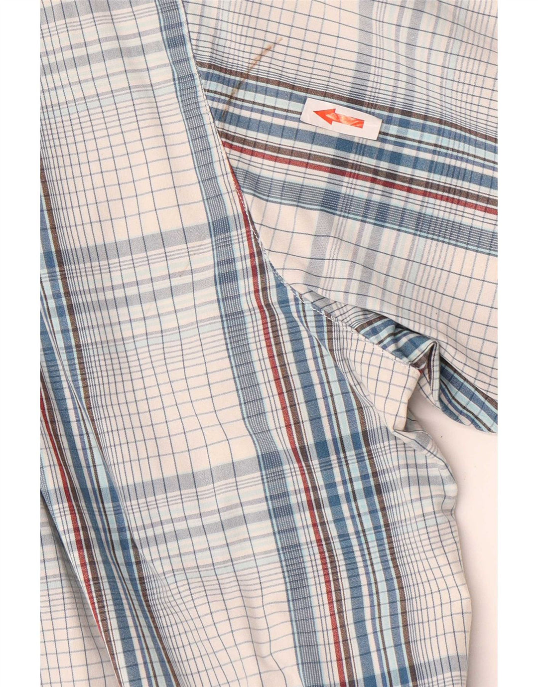 Camicia a maniche corte da uomo Carhartt, cotone a quadri blu grandi