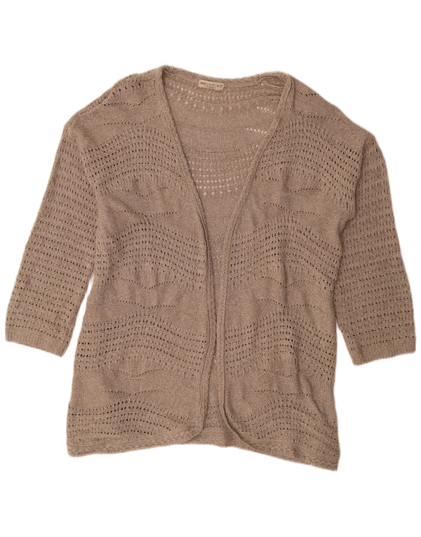Maglione cardigan aperto da donna Marks & Spencer UK 20 2XL Poliestere beige