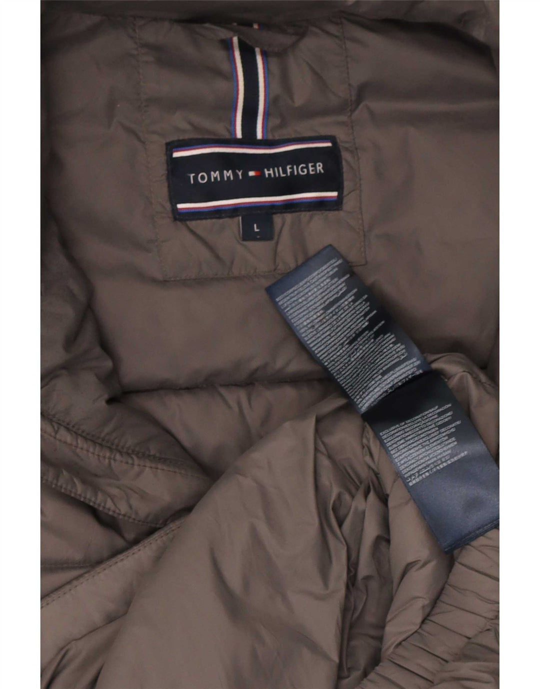 Giacca imbottita da uomo Tommy Hilfiger UK 40 grande nylon grigio