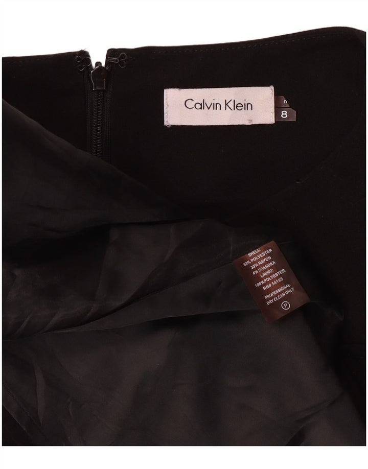 Abito a trapezio senza maniche da donna Calvin Klein US 8 medio nero