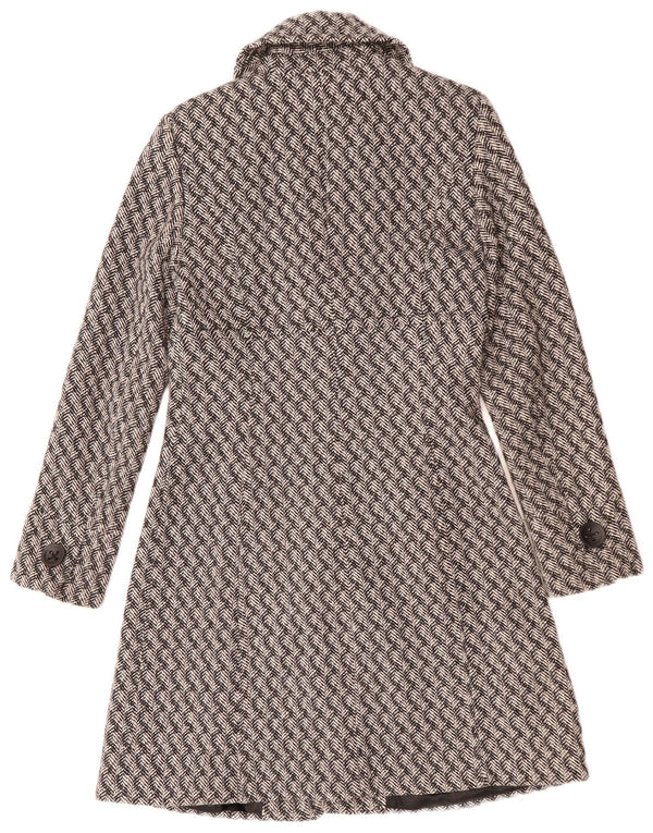 Cappotto da donna Mexx UK 12 Lana a righe grigio medio