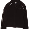Giacca in pile REEBOK da donna UK 10 Small Nero Poliestere
