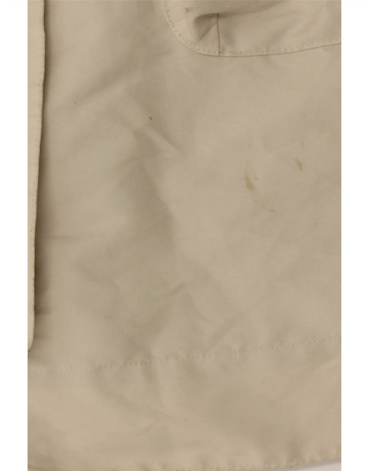 JACK WOLFSKIN Womens Hooded Windbreaker Coat UK 16 Large  Beige Polyester Vintage Jack Wolfskin and Second-Hand Jack Wolfskin from Messina Hembry 