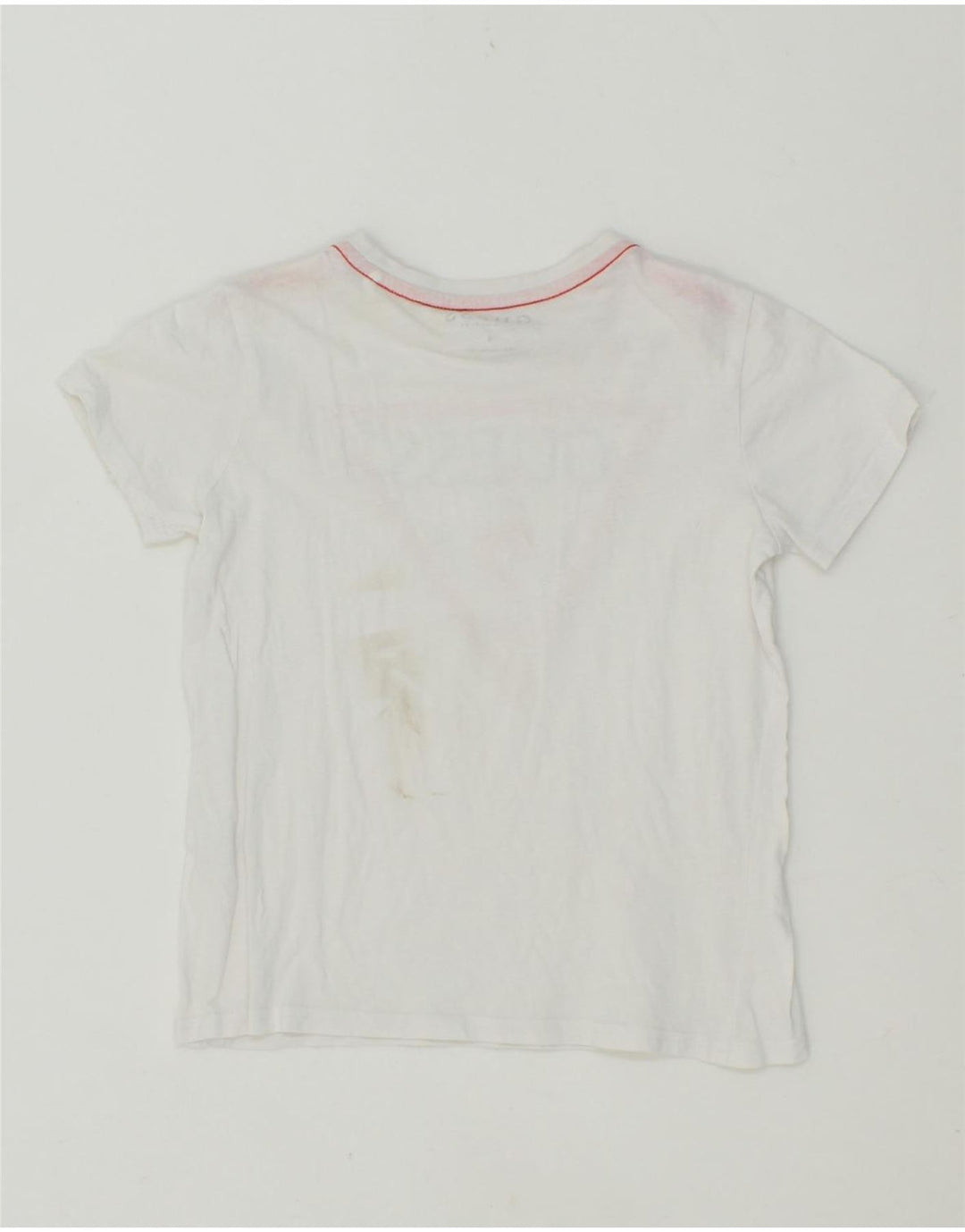 GUESS Girls Graphic T-Shirt Top 7-8 Years White Vintage Guess and Second-Hand Guess from Messina Hembry 