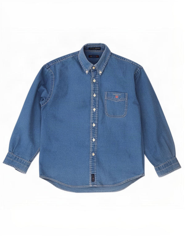 Camicia Gant Ragazzi 11-12 Anni XL Cotone Blu