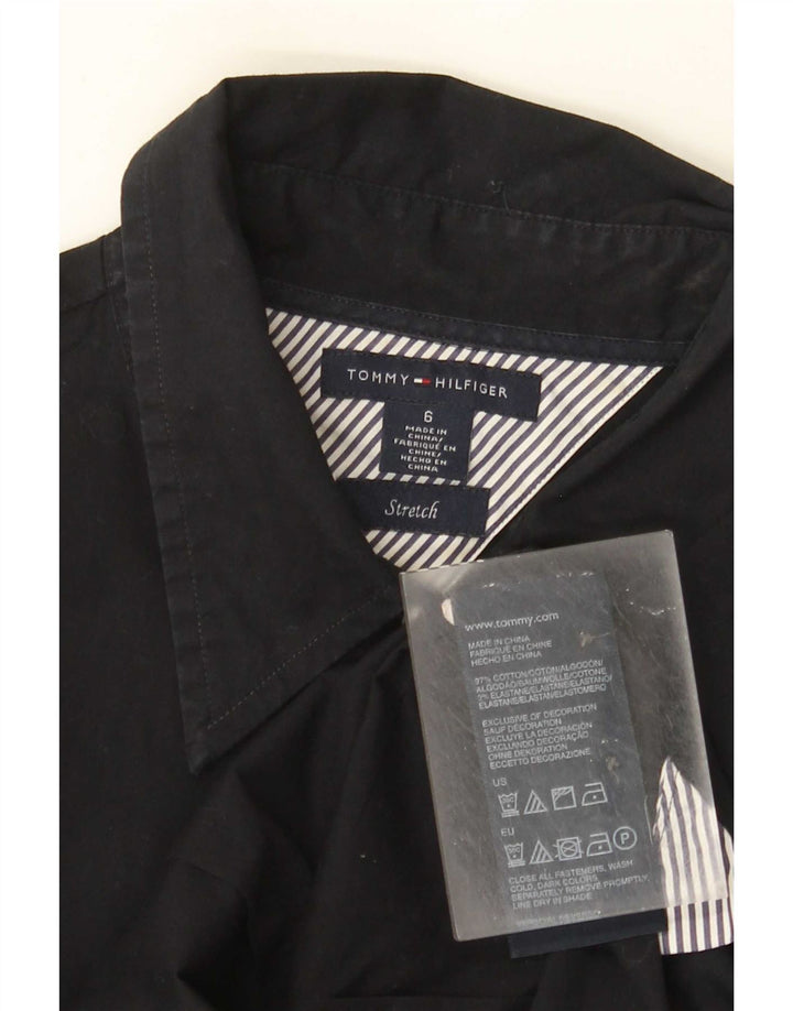 Camicia da donna Tommy Hilfiger US 6 cotone medio nero