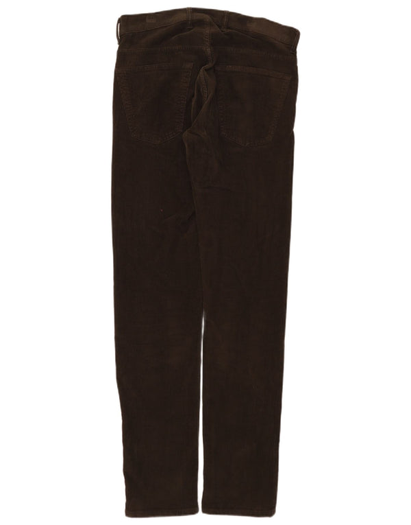 Pantaloni da uomo in velluto a coste slim fit Carrera 717 W32 L33 cotone marrone