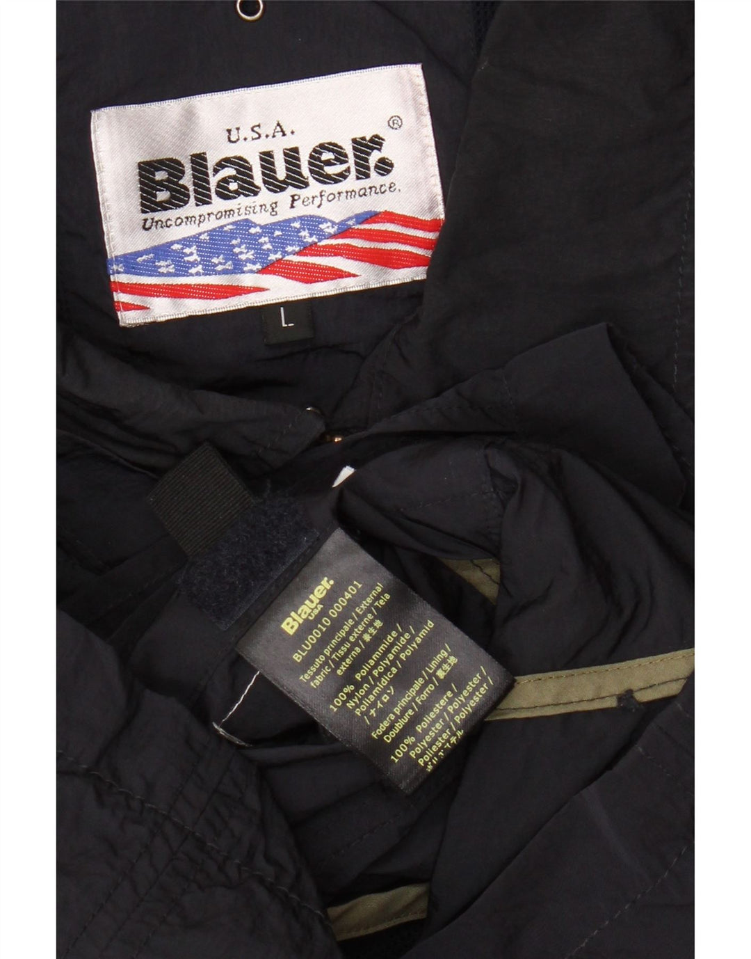 Giacca utility da uomo Blauer UK 40 Large blu navy in poliammide