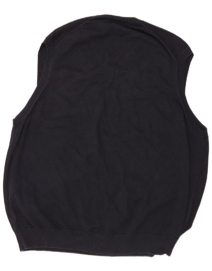 Canotta da uomo Marks & Spencer blu Harbour Vest 2XL cotone blu scuro