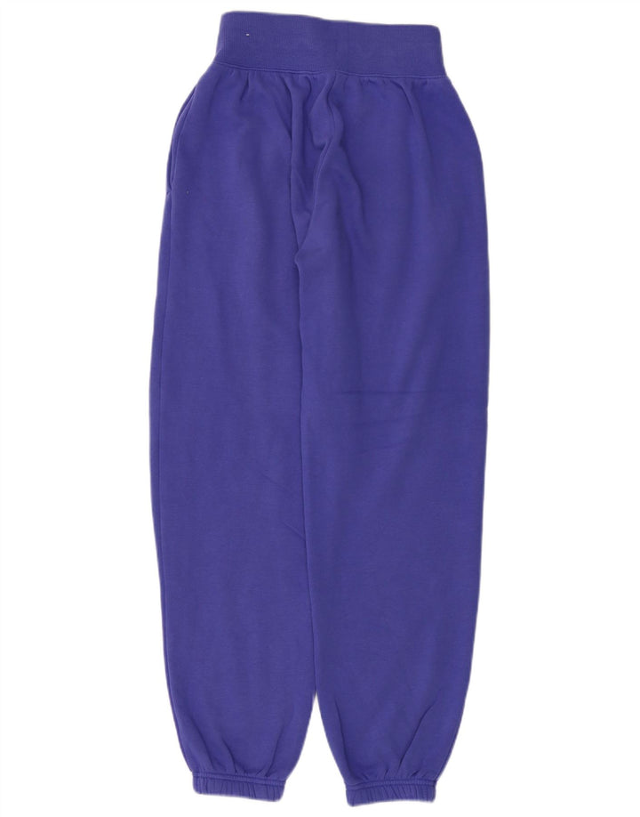 NIKE Pantaloni da tuta da donna Joggers UK 4 XS Blu Cotone