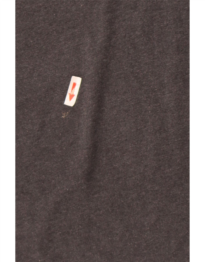 T-shirt da uomo Hugo Boss Top in cotone grigio medio
