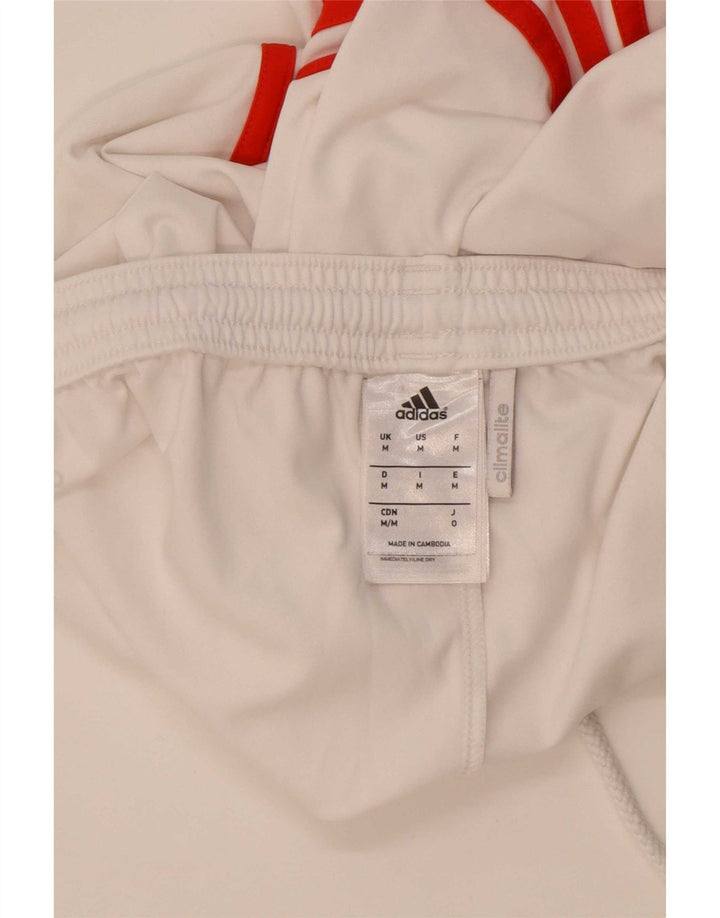 Pantaloncini sportivi Adidas Climalite da uomo di colore bianco medio in poliestere
