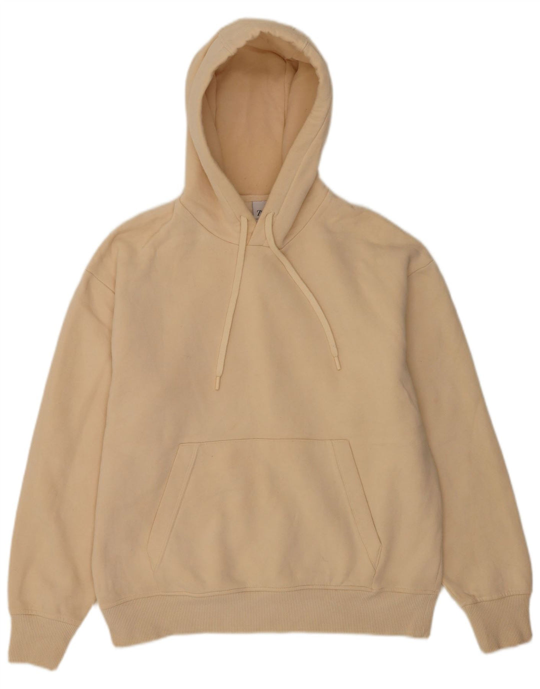 Maglione con cappuccio da uomo Zara in cotone beige medio