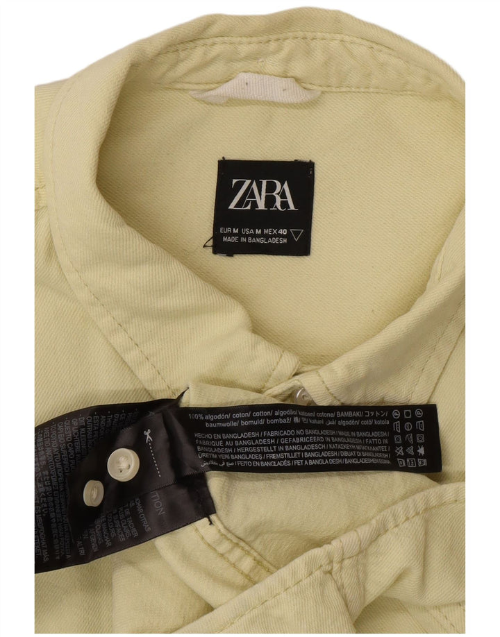 Camicia Zara Uomo Cotone Giallo Medio